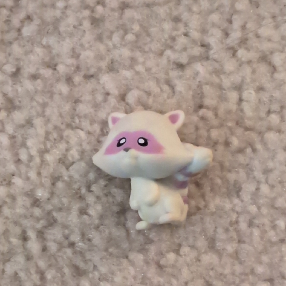 My Little Pony G4 Cupcake Miniature White Purple Raccoon Friend
